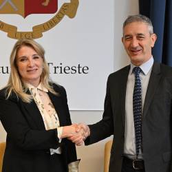 Kvestorica Lilia Fredella in direktor visoke šole Sissa Andrea Romanino