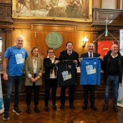 Z leve Boris Vitez, Elisa Lodi, Alma Žnidarčič, Andrej Sila, Roberto Dipiazza in Paolo Rosso (L.T./FOTODAMJ@N)