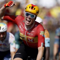 Norvežan Soeren Waerenskjold je zmagovalec 11. etape kolesarske dirke po Franciji