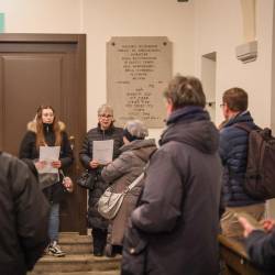 Obiskovalci so ob poklonu goriški judovski skupnosti ugotavljali, kako je bila svojčas aktivno vključena v življenje v mestu