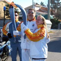 Damiana Cescutti in Alessandro Bonfanti v vlogi baklonoscev leta 2006 v Ronkah (BUMBACA)