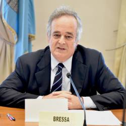 Gianclaudio Bressa na zasedanju paritetnega odbora leta 2014 (FOTODAMJ@N/ARHIV)