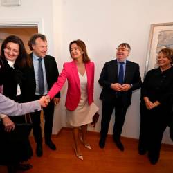 Rokovanje ministrice Tanje Fajon z nekaterimi predstavniki slovenske narodne skupnosti ob njenem današnjem prihodu v Trst (FOTODAMJ@N)