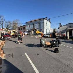 Prizorišče prometne nesreče v Komnu (ZGRS SEŽANA)