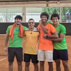 Postava Gaje, z leve: Rok Kovačič, Andrea Camporeale, Matteo Cigui (kapetan), Giulio Benussi (DRUŠTVENI ARHIV)
