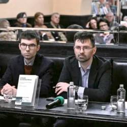 Z leve Gabriele Mastrolillo, Štefan Čok in Patrick Karlsen (ARHIV)