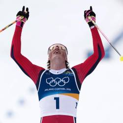 Norveški tekaški zvezdnik Johannes Klaebo (ANSA)