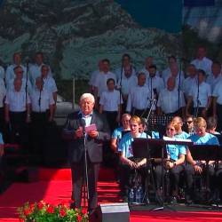 Milan Kučan na včerajšnji slovesnosti ob državnem prazniku dnevu vrnitve Primorske k matični domovini (TELEVIZIJA SLOVENIJA/ZAJEM ZASLONA)