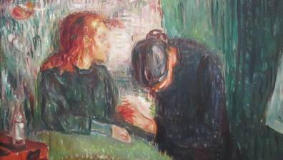 Munchova slika Bolna deklica iz leta 1907 (BBR)