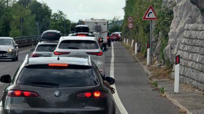 Današnji zastoj na Obalni cesti (FOTODAMJ@N)
