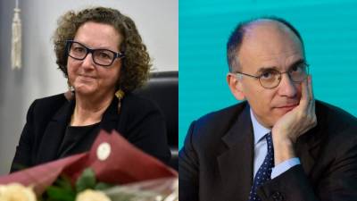 Tamara Blažina, Enrico Letta (ARHIV, ANSA)