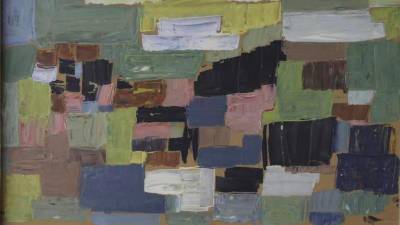 Delo Avgusta Černigoja v zbirki: Hiše, olje, 1953