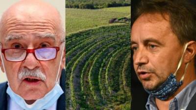 Predsednik Istata Gian Carlo Blangiardo in Igor Gabrovec (ARHIV)