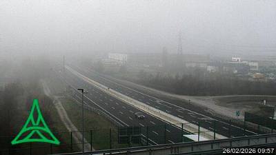 Na avtocesti A4 je bila davi vidljivost omejena zaradi megle (SPLETNA KAMERA AUTOSTRADE ALTO ADRIATICO)