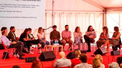 Predstavitev publikacije Perspektiva generacije na Slofestu ( TEDESCHI/ FOTODAMJ@N)