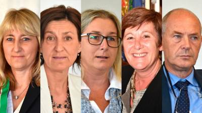 Od leve proti desni Tanja Kosmina, Daniela Pallotta, Monica Hrovatin, Laura Marzi in Sandy Klun