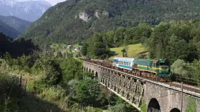 Oseumljenec je na Bohinjski progi poškodoval signalizacijo in tirno infrastrukturo