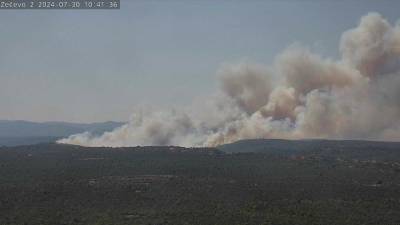 Požar na območju Skradina pri Šibeniku (HRVATSKA VATROGASNA ZAJEDNICA)