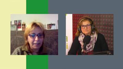 Sara Bevc Jonan (levo) in Mirjam Bratina (ZAJEM ZASLONA)