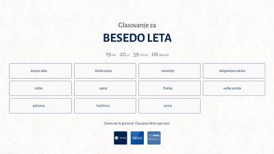 Znanih 11 finalistk za besedo leta