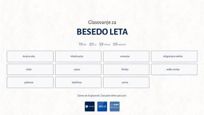 Glasovanje za eno izmed 11 kandidatk se je začelo 18. decembra na spletu in je trajalo do 7. januarja (ZRC SAZU)