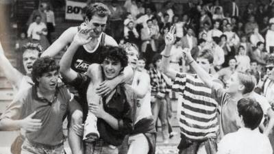 Nepopisno veselje navijačev z igralci