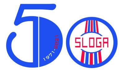 Logo ob 50. obletnici društva