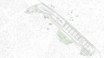 Načrt novega središča, ki bo zraslo na območju Proseške postaje