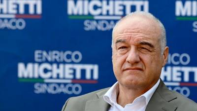 Kandidat za rimskega župana Enrico Michetti (ANSA)
