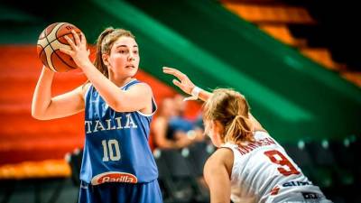 Anna Turel je leta 2018 v dresu Italije osvojila evropski naslov U16, lani pa zaigrala na SP U19 (ARHIV)