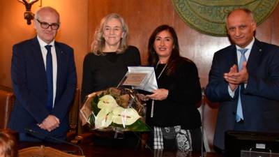 Giovanni Botteri so včeraj izročili nagrado Elca Ruzzier za zaslužne ženske (FOTODAMJ@N)