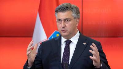 Hrvaški premier Andrej Plenković (ANSA)