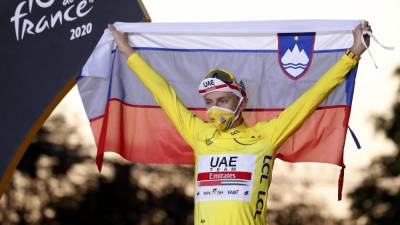 Tadej Pogačar je lani osvojil francoski Tour (ANSA)