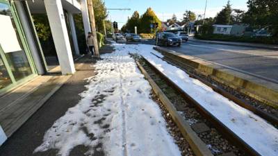 Pobeljeni pločnik na Opčinah (FOTODAMJ@N)