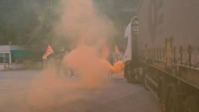 Protest zaposlenih pri družbi Interporto (FOTODAMJ@N)