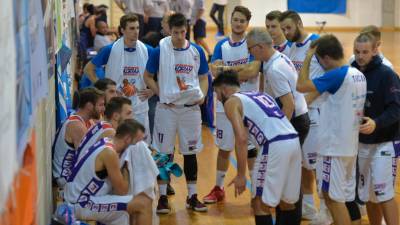 Jadranovi košarkarji med minuto odmora (FOTODAMJ@N)