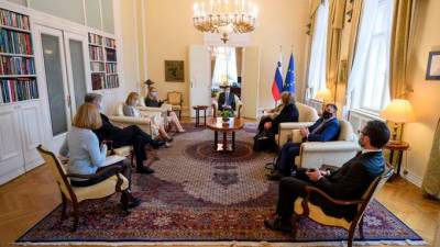Srečanje predstavnikov manjšine pri predsedniku Borutu Pahorju (UPRS/NEBOJŠA TEJIĆ/STA)