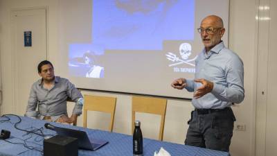 Eugenio Fogli je predaval o težavah s plastiko v morju (FOTODAMJ@N)