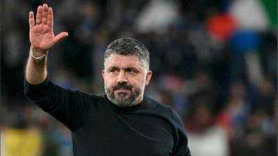 Od azzurrov se je poslovil tudi trener Gennaro Gattuso (ANSA)