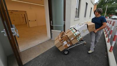 Začetek selitve NŠK v Narodni dom (FOTODAMJ@N)