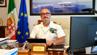 Poveljnik luške kapitanije v Trstu Luciano del Prete (FOTODAMJ@N)