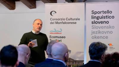 Predstavitev delovanja slovenske jezikovne službe Kulturnega konzorcija za Tržiško (BONAVENTURA/TIBALDI)