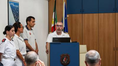 Poveljnik luške kapitanije v Trstu Luciano Del Prete je predstavil letni obračun delovanja