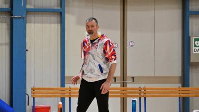 Trener SloVolleyja Studio Vegliach Loris Manià (ARHIV)
