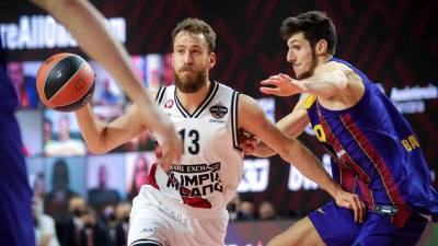 Košarkar Armanija Sergio Rodriguez je v polfinalu proti Barceloni prispeval 11 točk (ANSA)