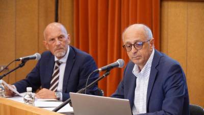 Predsednik upravnega odbora Boris Peric (desno) in predsednik nadzornikov Aleksander Feri (BUMBACA)