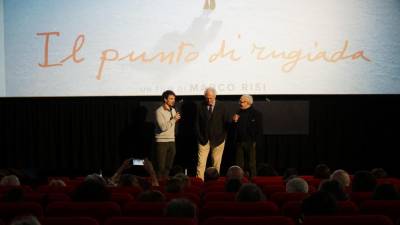 Z leve Roberto Gudese, Marco Risi in Paolo Polesini na predstavitvi filma (BUMBACA)