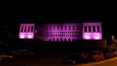 Tudi univerzitetna palača se bo odela v rožnato barvo (FOTODAMJ@N)