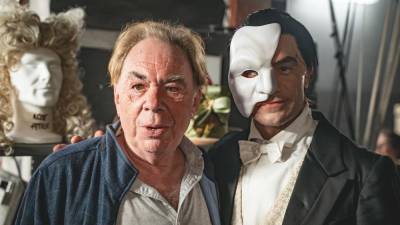 Skladatelj Andrew Lloyd Webber in fantom Ramin Karimloo