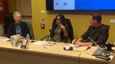 Felice Casson (levo), Luana di Francesco in Paolo Biondani v Ronkah